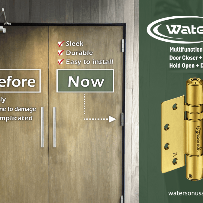 Why Invest In Spring Door Closer Hinges - Waterson Multi-function Closer Hinge