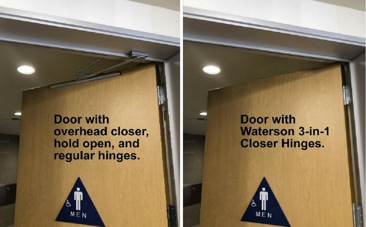 An Attractive ADA Bathroom Door Closer Requirement - Waterson Multi-function Closer Hinge