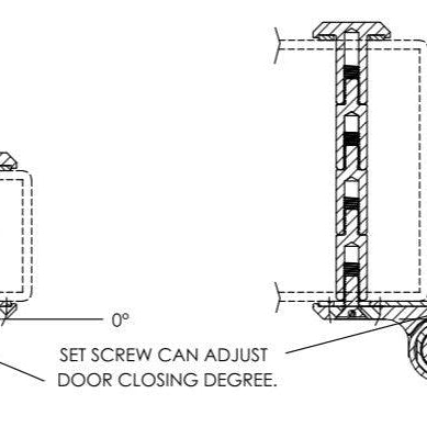 Negative Swing On Self-Closing Pool Gate Hinges - Waterson Multi-function Closer Hinge