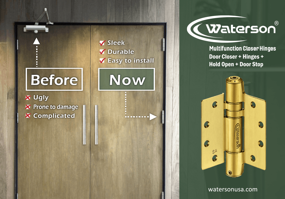 Why Invest In Spring Door Closer Hinges - Waterson Multi-function Closer Hinge