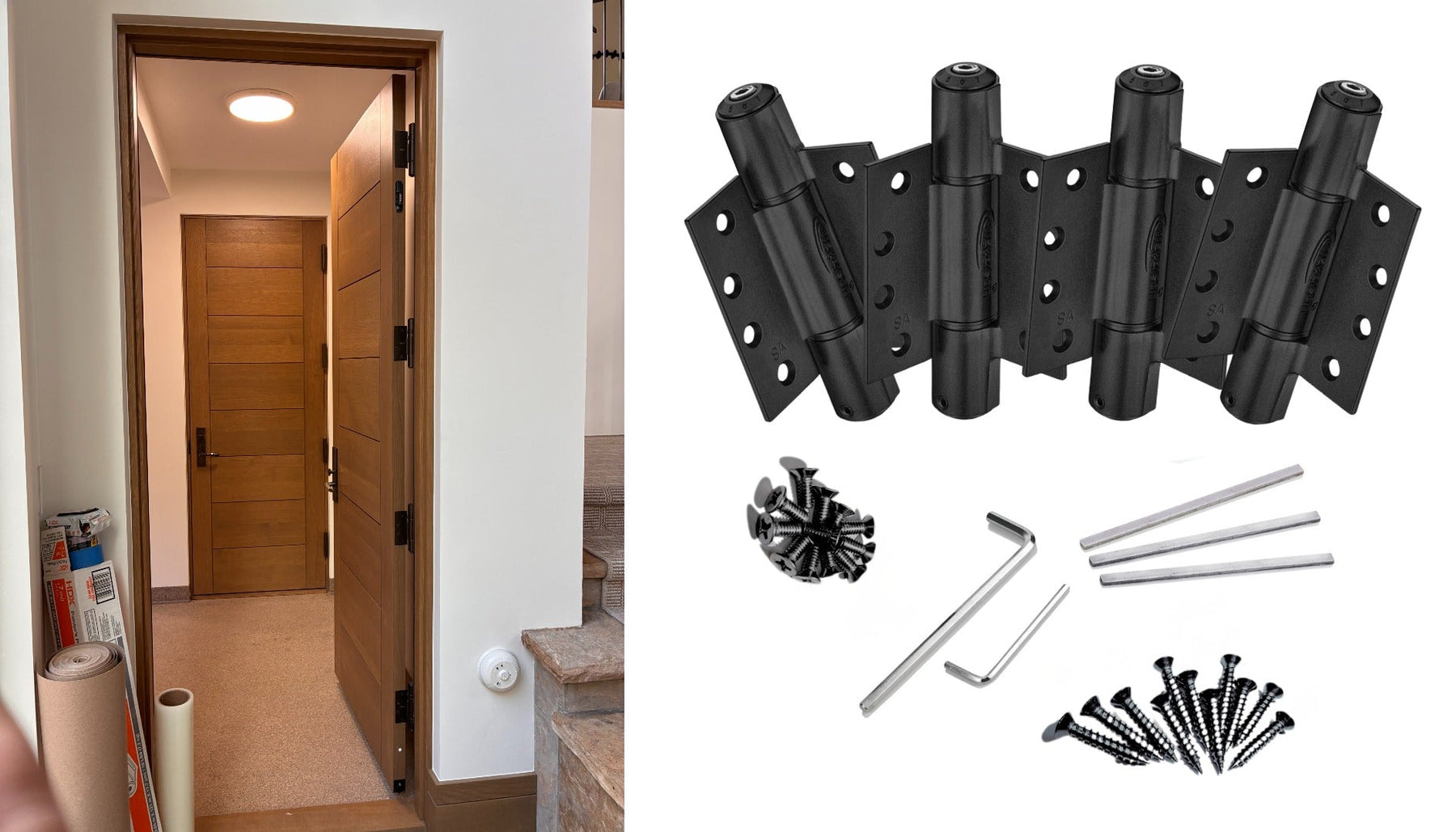 How Do CloserHinge Spring-Loaded Door Hinges Compare to Typical U.S Hinges?