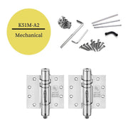 K51M-450-A2 | Mechanical Adjustable Gate Closer Hinges | 4.5” x 4.5” | Heavy Duty Stainless Steel | 2 Pack - Waterson Multi-function Closer Hinge