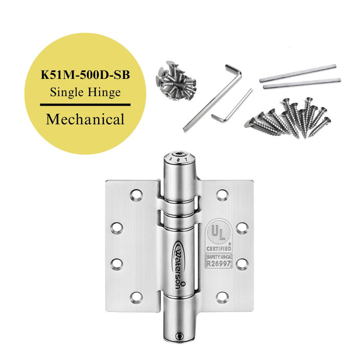 1pc Self Closing Hinge to Hold Door Open | Heavy Duty | 5x5 | Single Hinge | SS304 | K51M-500D-SB