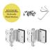 hydraulic glass door hinge