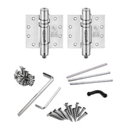 K51M-450-A2 | Mechanical Adjustable Gate Closer Hinges | 4.5” x 4.5” | Heavy Duty Stainless Steel | 2 Pack - Waterson Multi-function Closer Hinge