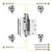 concealed swing clear hinge