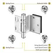 commercial glass door hinges heavy duty
