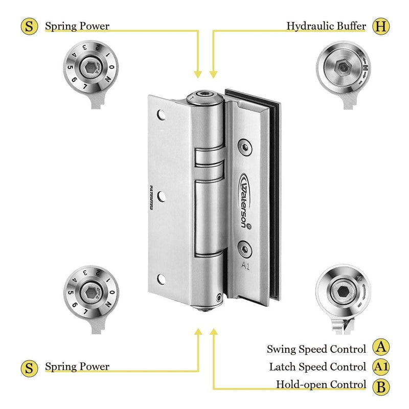 wall mount glass shower door hinge