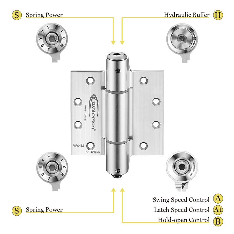 aluminum gate hinges soft closing
