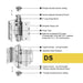 concealed swing clear hinge