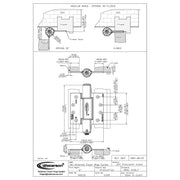 Waterson residential door hinge installation template