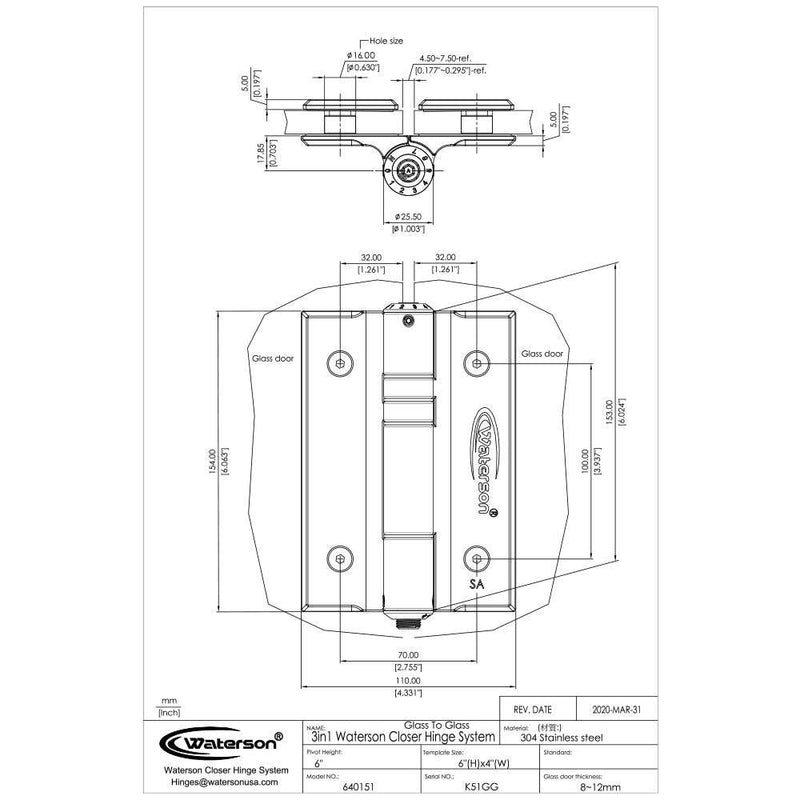 glass to glass pool gate hinge