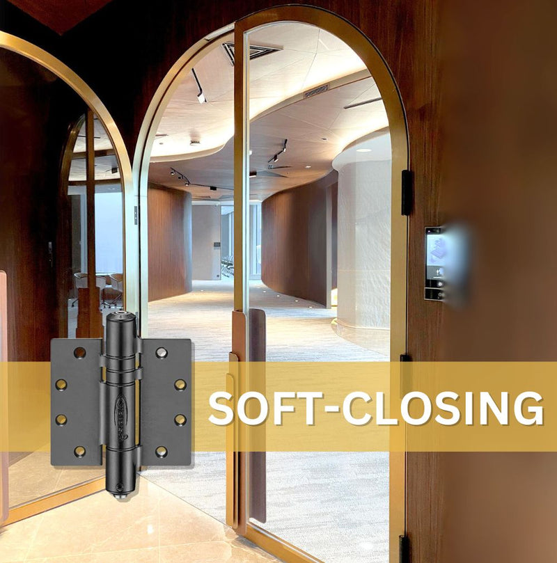 Waterson commercial soft closing arch door hinge application