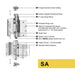 concealed swing clear hinge