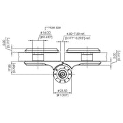 glass to glass pool gate hinge