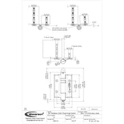 Waterson gate hinge installation template