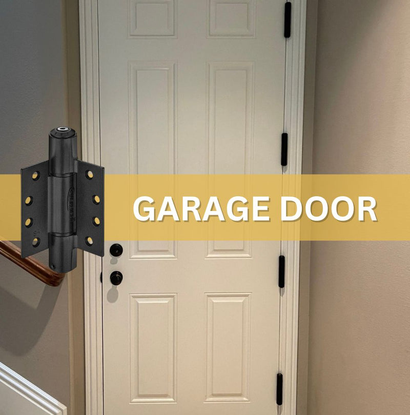 Waterson soft closing garage door hinge application
