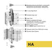 concealed swing clear hinge