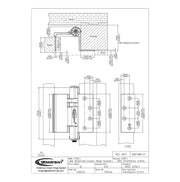 concealed swing clear hinge