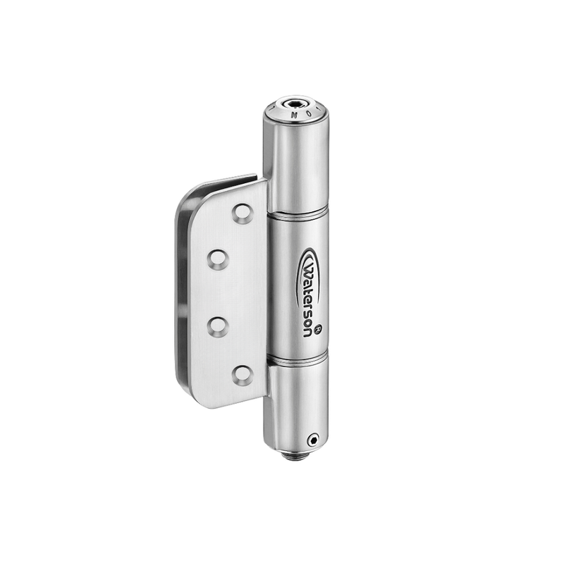 4pcs Self Closing 5/8 Radius Hinges | Mechanical | Hold Open | 4x4 | 8ft | 260 lbs | 1 3/8” - 1 3/4” Thick | SS304 | K51M-400-C4-58R