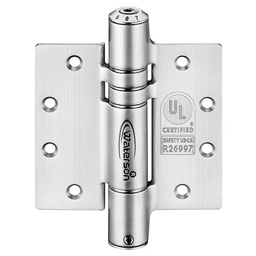 K51M-450-B4 | Hydraulic Hybrid Self Closing Hinge | 4.5” x 4.5” | 8ft | Fire-rated Stainless Steel | 4 Pack - Waterson Multi-function Closer Hinge