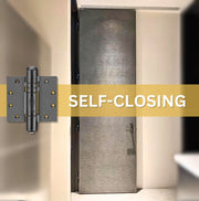 K51M-450-D4 | Heavy Duty Hydraulic Hybrid Self Closing Hinge with Hold Open | 4.5” x 4.5” | 8ft | 304 Stainless Steel | 4 Pack - Waterson Multi-function Closer Hinge