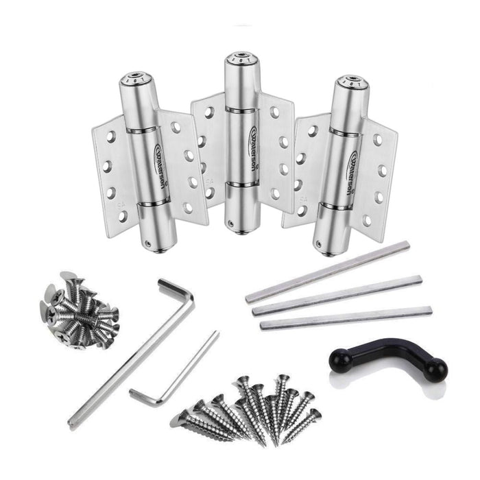 Bathroom Door Hinges Soft Closing | Hydraulic | Fire Rated | 4x 4 & 4.5x4.5 | 7ft | 260 lbs | 1 ¾” Thick | SS304 | K51M-400/450-B3