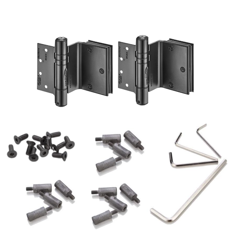 hydraulic glass door hinge