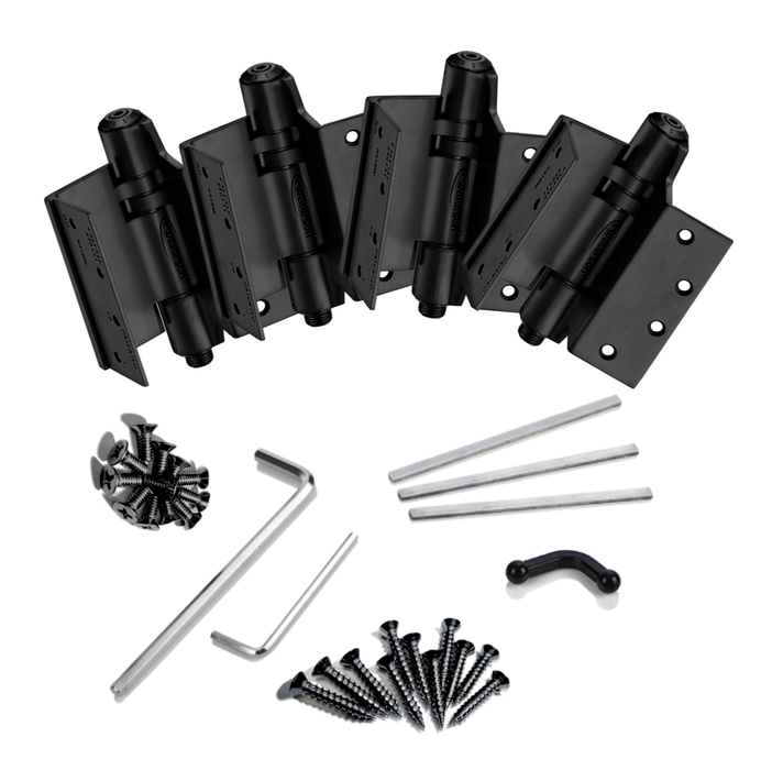 4pcs Swing Away Door Hinges | Mechanical | Fire Rated | 8ft | 330 lbs | 1 ¾” Thick | SS304| K51L-SWRH-450-A4