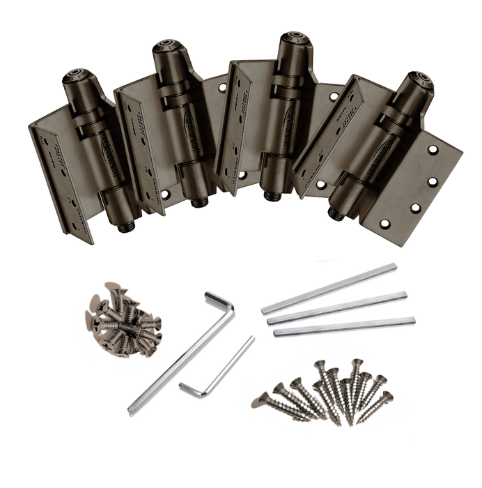 4pcs Swing Away Door Hinges | Mechanical | Fire Rated | 8ft | 330 lbs | 1 ¾” Thick | SS304| K51L-SWRH-450-A4