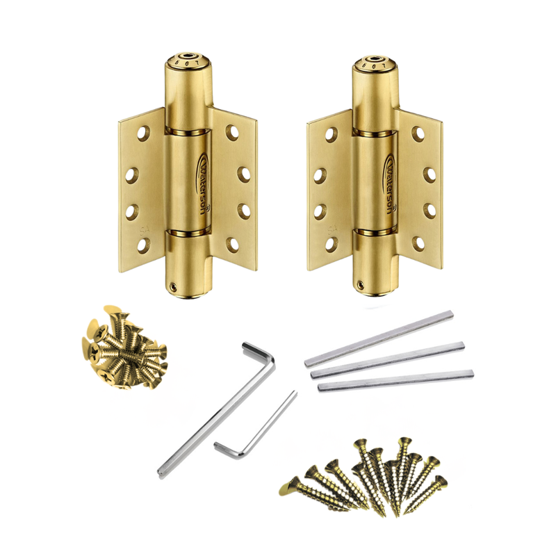 2pcs Residential Garage Door Hinges | Soft Closing | Fire Rated | 4x4 | 6ft | 120 lbs | 1 ¾” Thick | SS304 | K51M-400-B2 (SQ/58R/58R-Z)