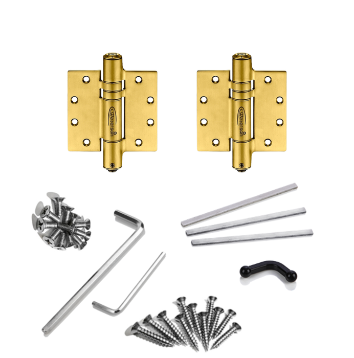 2pcs Interior Half Door Hinges | Hydraulic | 4.5x4.5 | 6ft | 150 lbs | 1 ¾” Thick | SS304 | K51M-450-B2