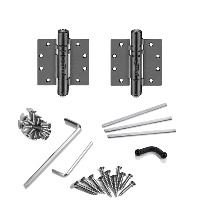 2pcs Interior Half Door Hinges | Hydraulic | 4.5x4.5 | 6ft | 150 lbs | 1 ¾” Thick | SS304 | K51M-450-B2