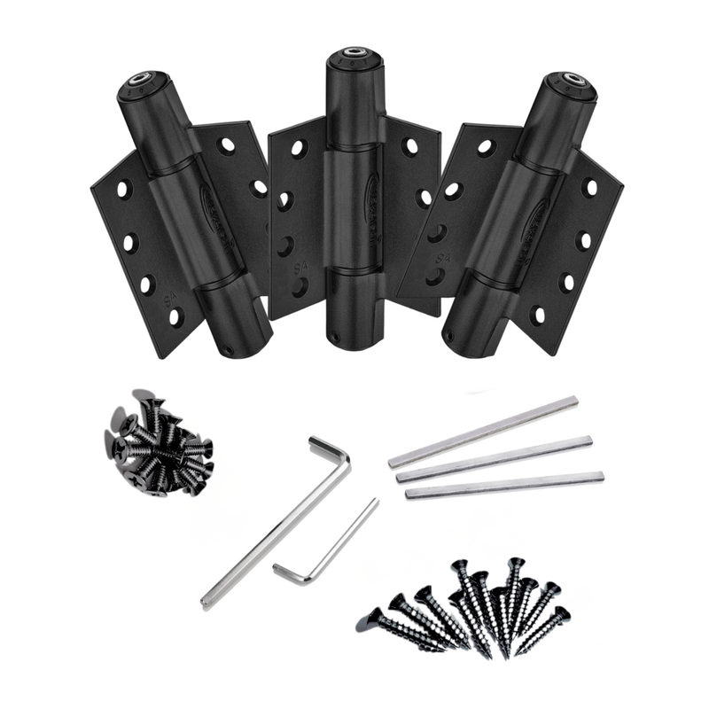 3pcs Adjustable Self Closing Hinges| Self Closing | 4x4 | 4.5x4.5 | 5x5 | 7ft | 260 lbs | 1 ¾” Thick | SS304 | K51M-400/450/500D-A3/C3
