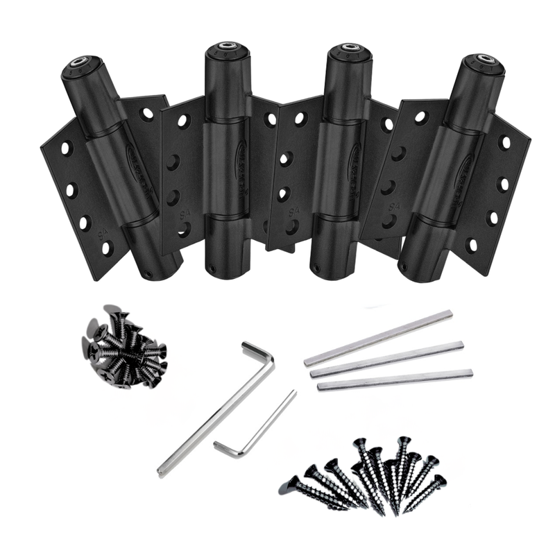 Waterson residential soft closing fire rated door hinge flat black