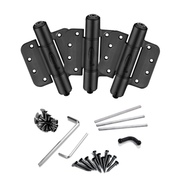 Waterson residential self closing fire rated door hinge 5/8 radius flat black