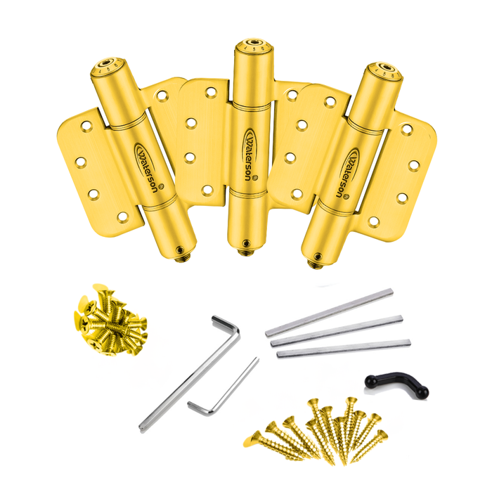 3pcs Garage Door Hinges Fire Rated Soft Closing | 4x4 | 7ft | 260 lbs | 1 3/8” - 1 3/4” Thick | SS304 | K51M-400-B3