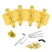 Waterson residential self closing fire rated door hinge 5/8 radius satin brass