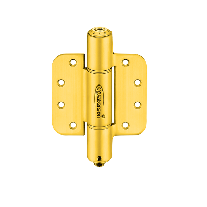 4pcs Hydraulic 5/8 Radius Hinges Soft Closing | Hold Open | 4x4 | 8ft | 260 lbs | 1 3/8” - 1 3/4” Thick | SS304 | K51M-400-D4-58R