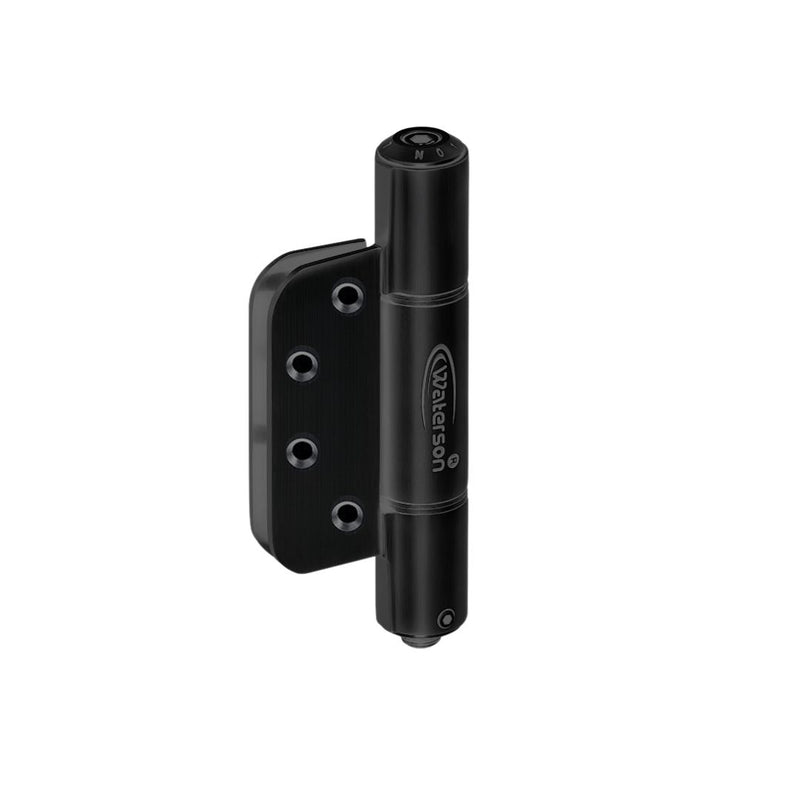 Waterson residential self closing door hinge single flat black