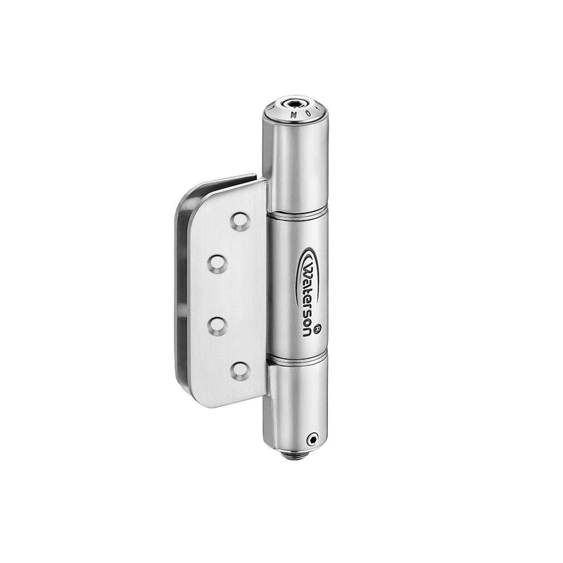 Waterson residential self closing door hinge single satin stainless steel