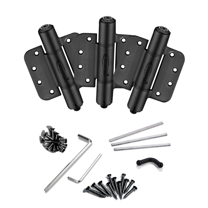 3pcs Garage Door Hinges Fire Rated Soft Closing | 4x4 | 7ft | 260 lbs | 1 3/8” - 1 3/4” Thick | SS304 | K51M-400-B3