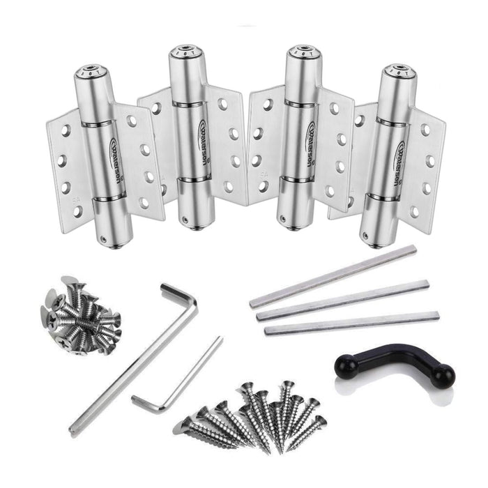 4pcs Soft Closing Door Closer for Arch Door | Hydraulic | Fire Rated | 8ft | 330 lbs | 1 ⅜” ~ 2 ¼″ Thick | SS304 | K51M-B4