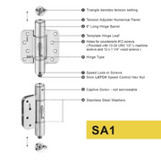 4 inch door hinge 5/8 radius