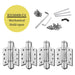 4 inch self closing door hinges