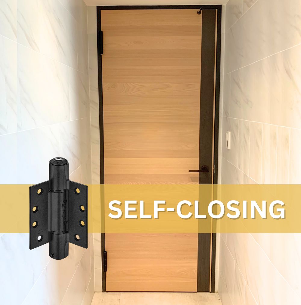 2pcs Single Swinging Cafe Door Hinges | Hydraulic | 4x4 | 6ft