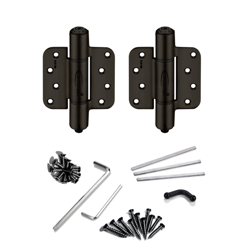 2pcs Residential Garage Door Hinges | Soft Closing | Fire Rated | 4x4 | 6ft | 120 lbs | 1 ¾” Thick | SS304 | K51M-400-B2 (SQ/58R/58R-Z)