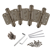 Waterson residential self closing hold open door hinge 5/8 radius dark bronze zigzag