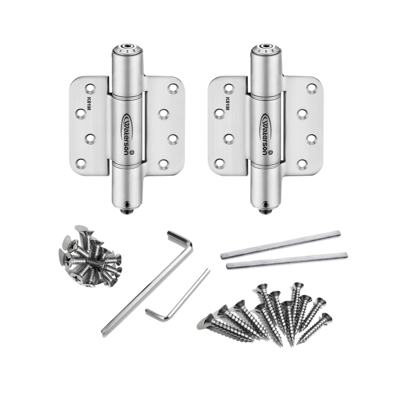2pcs Residential Garage Door Hinges | Soft Closing | Fire Rated | 4x4 | 6ft | 120 lbs | 1 ¾” Thick | SS304 | K51M-400-B2 (SQ/58R/58R-Z)