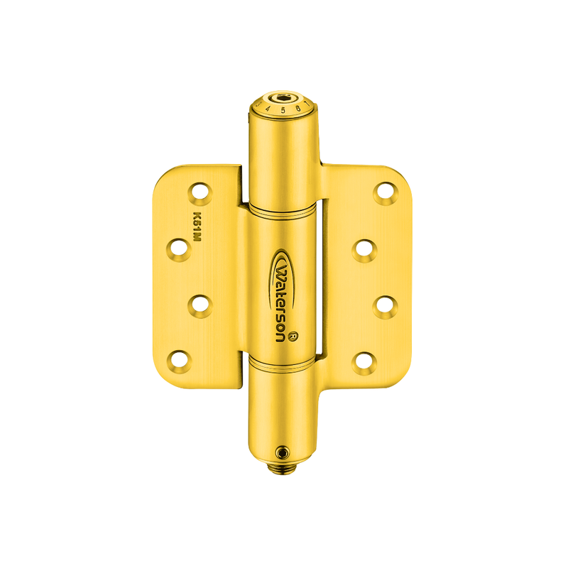 Waterson residential self closing fire rated door hinge 5/8 radius satin brass